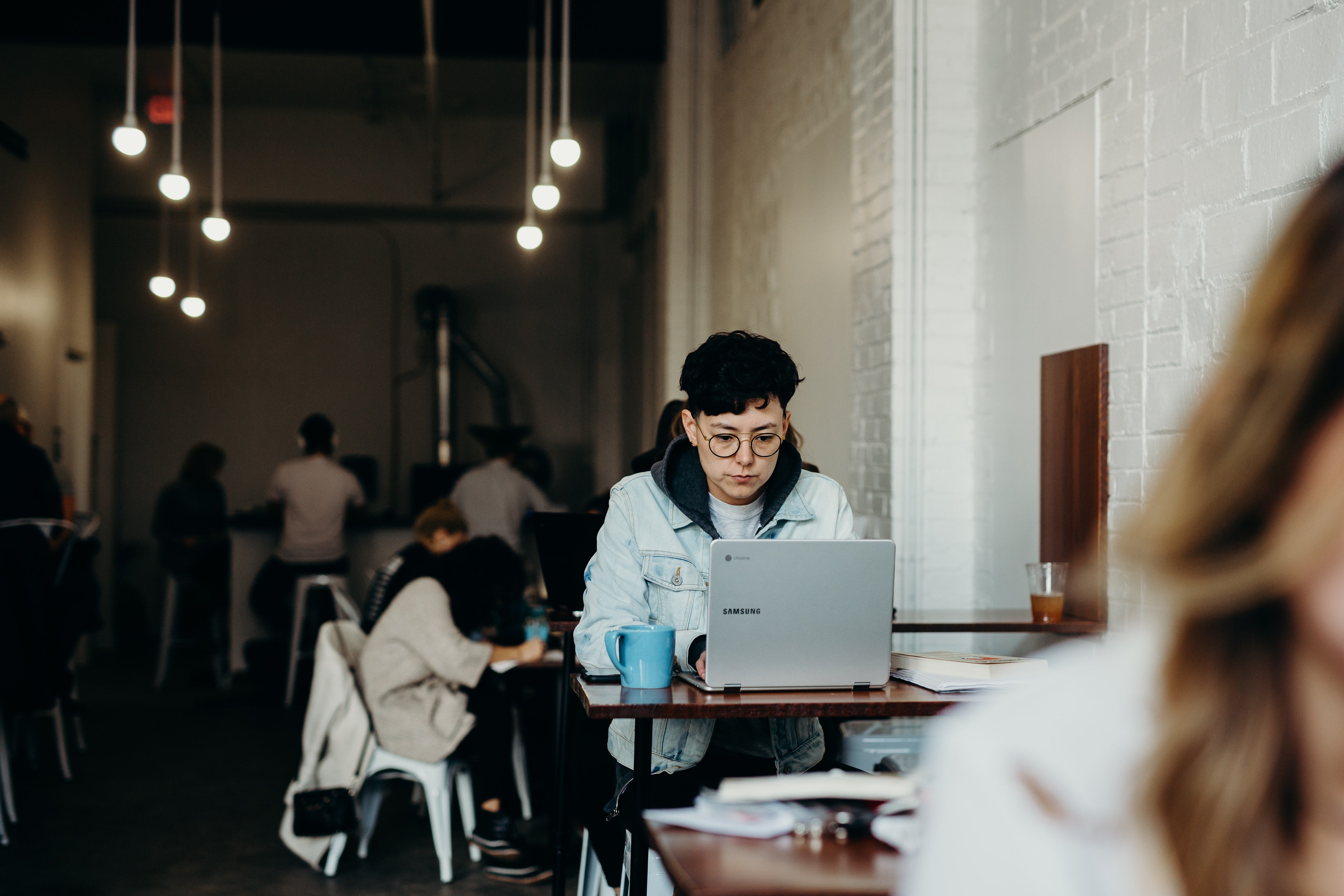 Anti-glare for enhanced productivity working outside