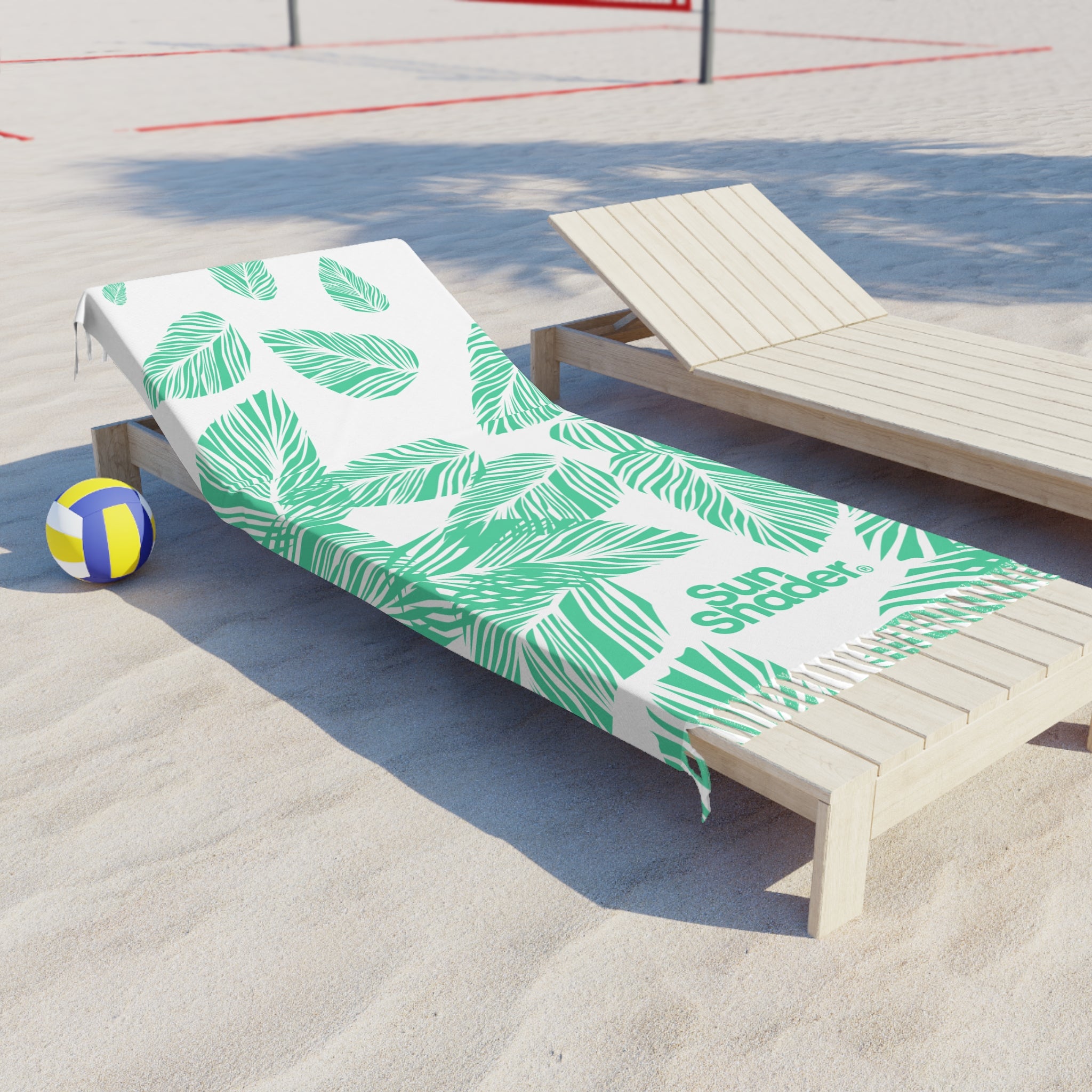 Boho Beach Towel - Tropical Leaf Design for Summer Fun, Pool Days, Beach Trips, and Gift Ideas