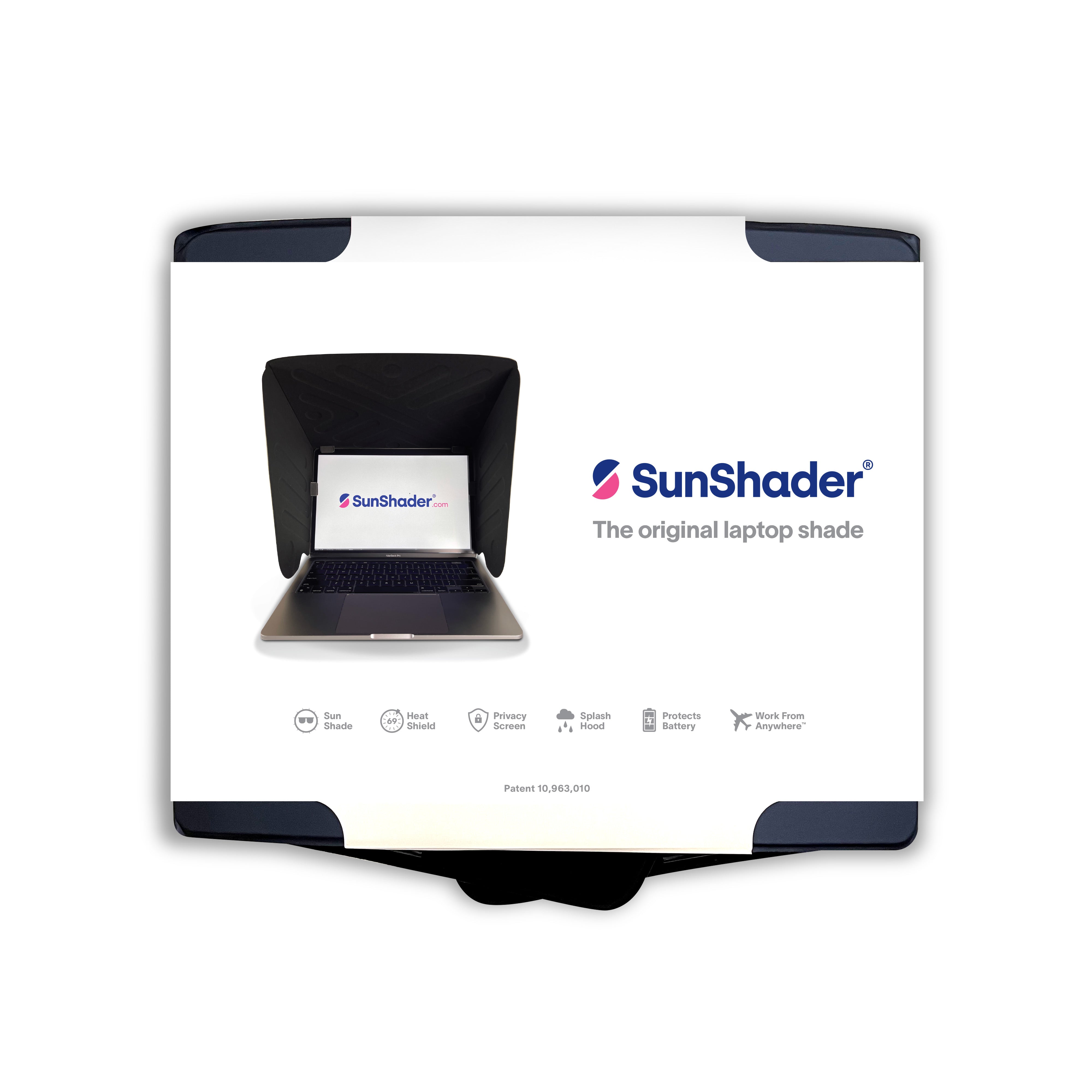 SunShader folds down flat with slimline packaging.