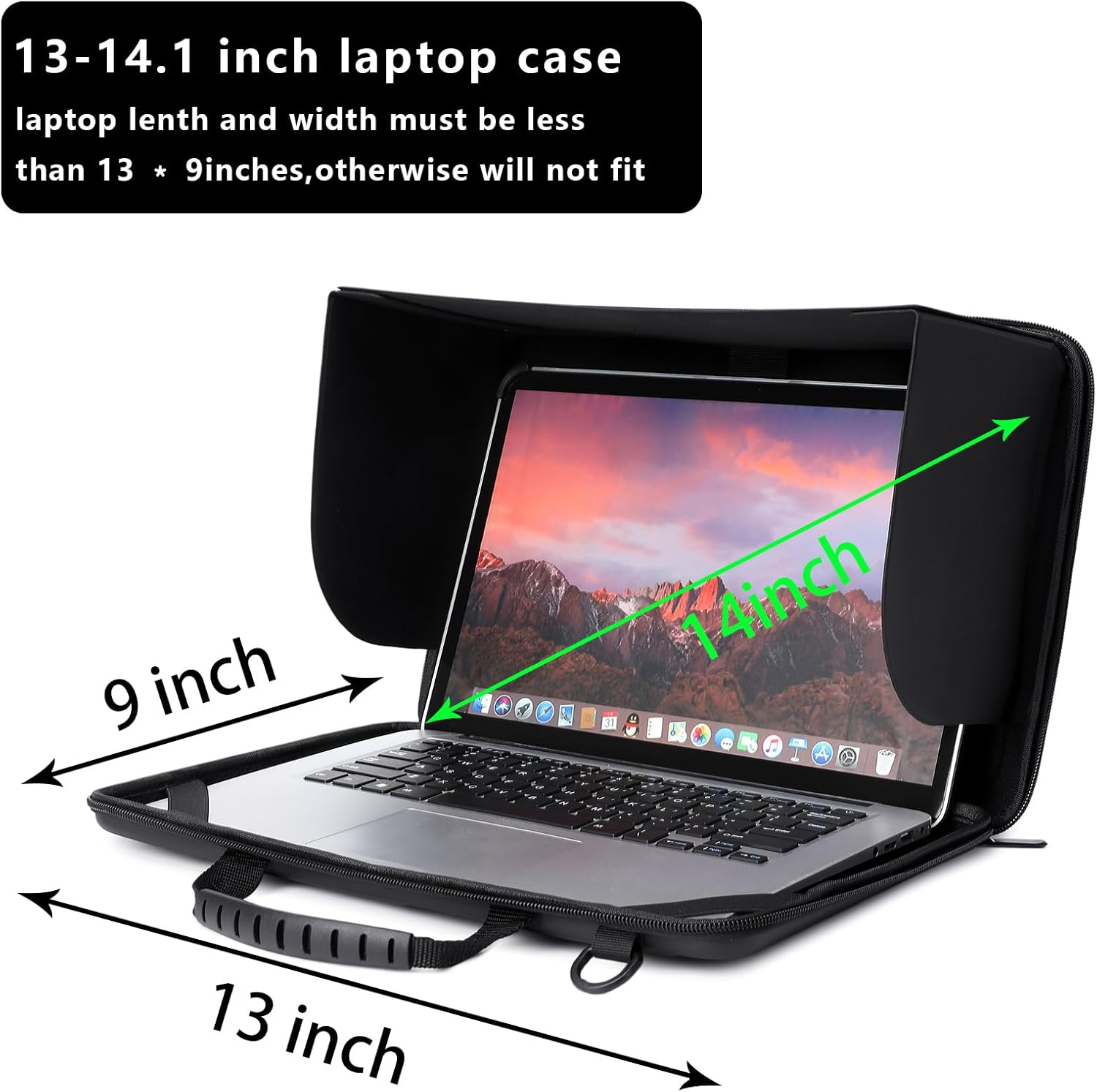 Laptop Case Sun Shade - Max 14"