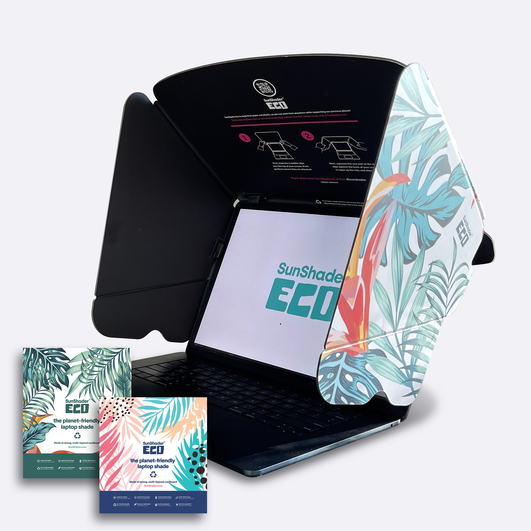 SunShader Eco Laptop Sun Shade Multi-Pack includes Medium and Large sizes