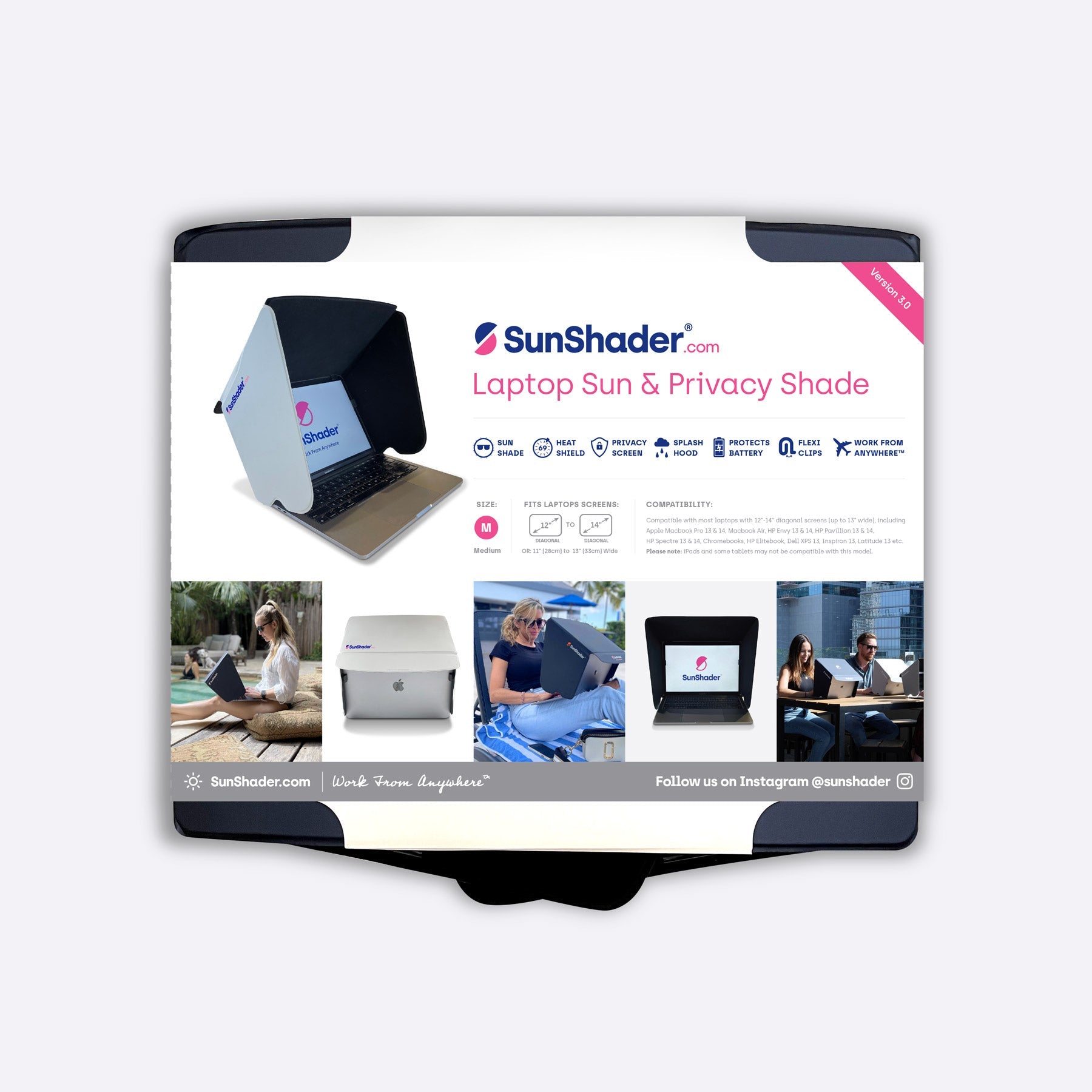 SunShader v3.5 Laptop Sun Shade