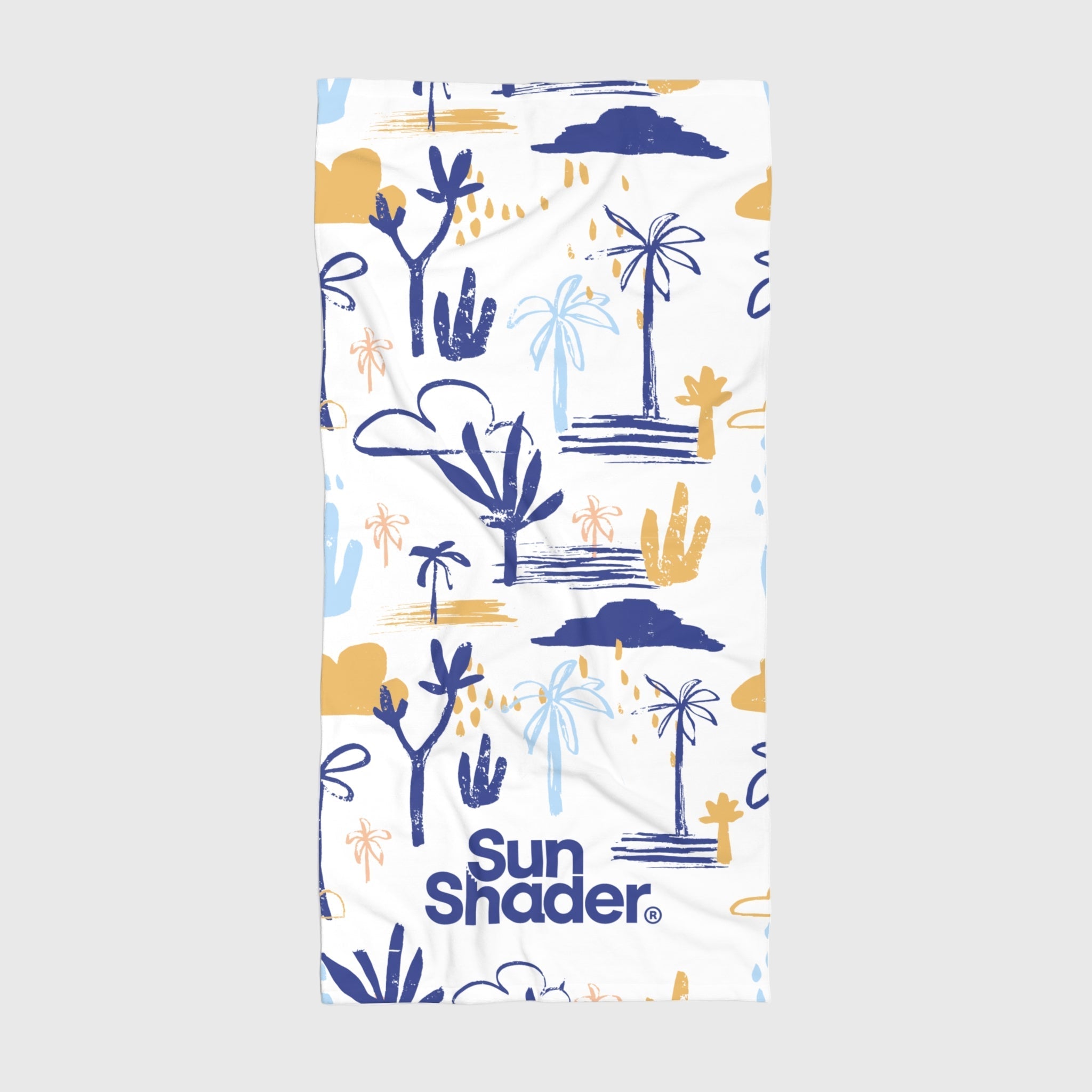 Beach Towel — Cactus Summer Rain