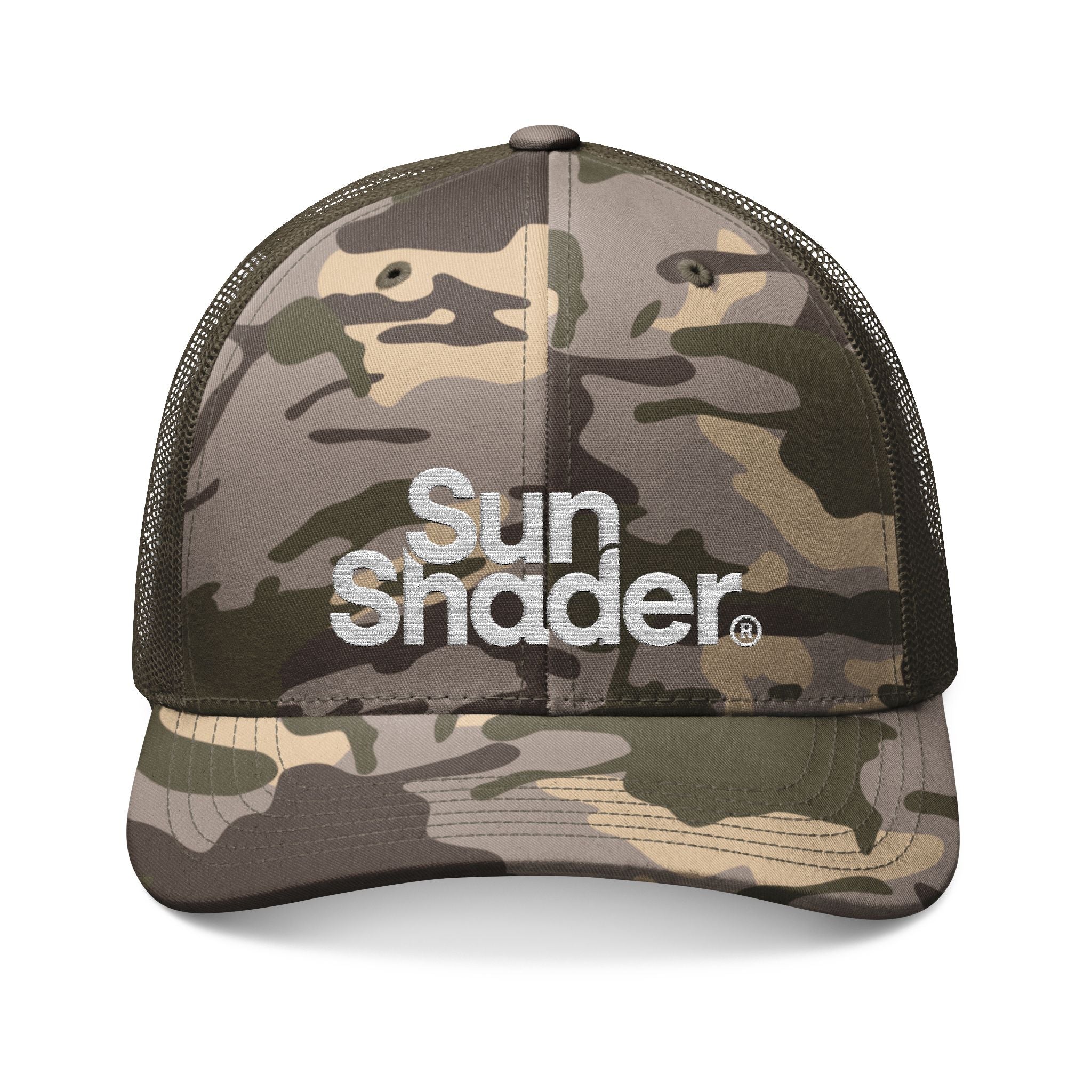 Camouflage Embroidered Trucker Hat