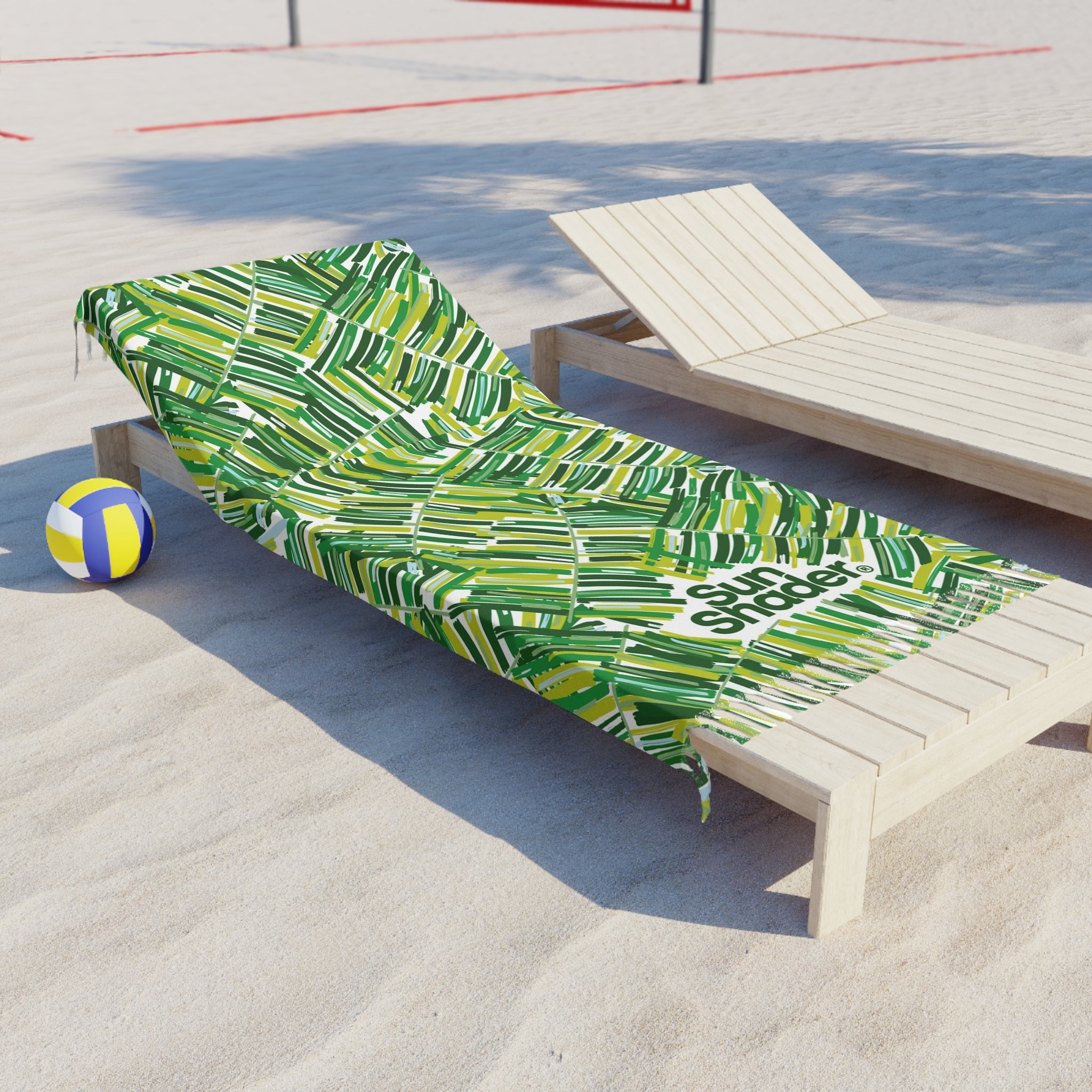 Boho Beach Towel - Jungle Green