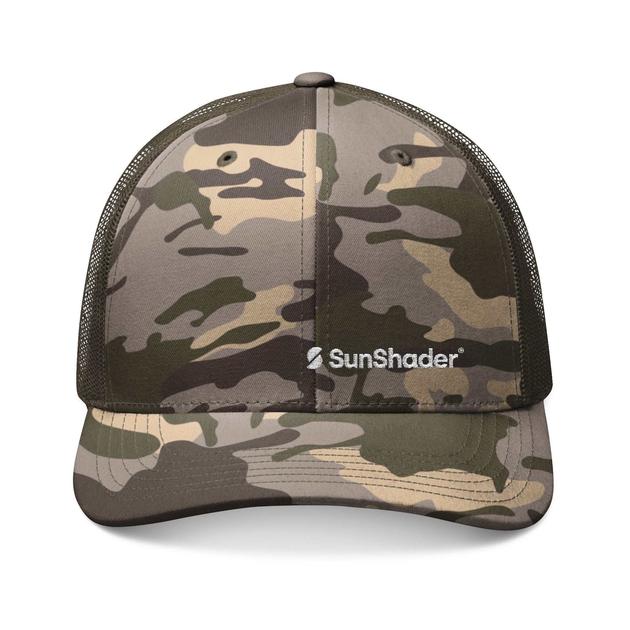 Camouflage Trucker Hat - Embroidered
