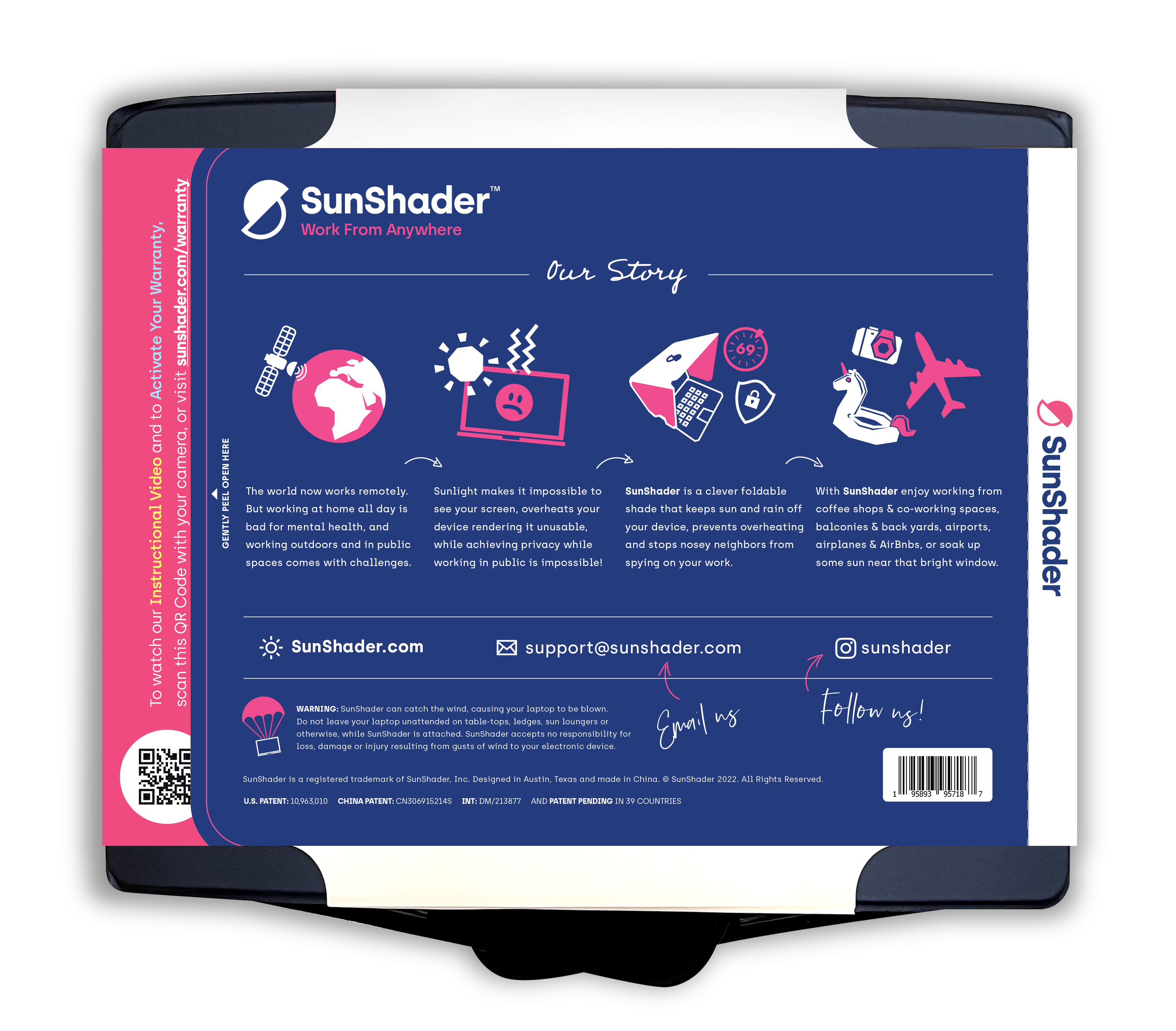 SunShader 2.5 (Opened Box) Laptop Shade