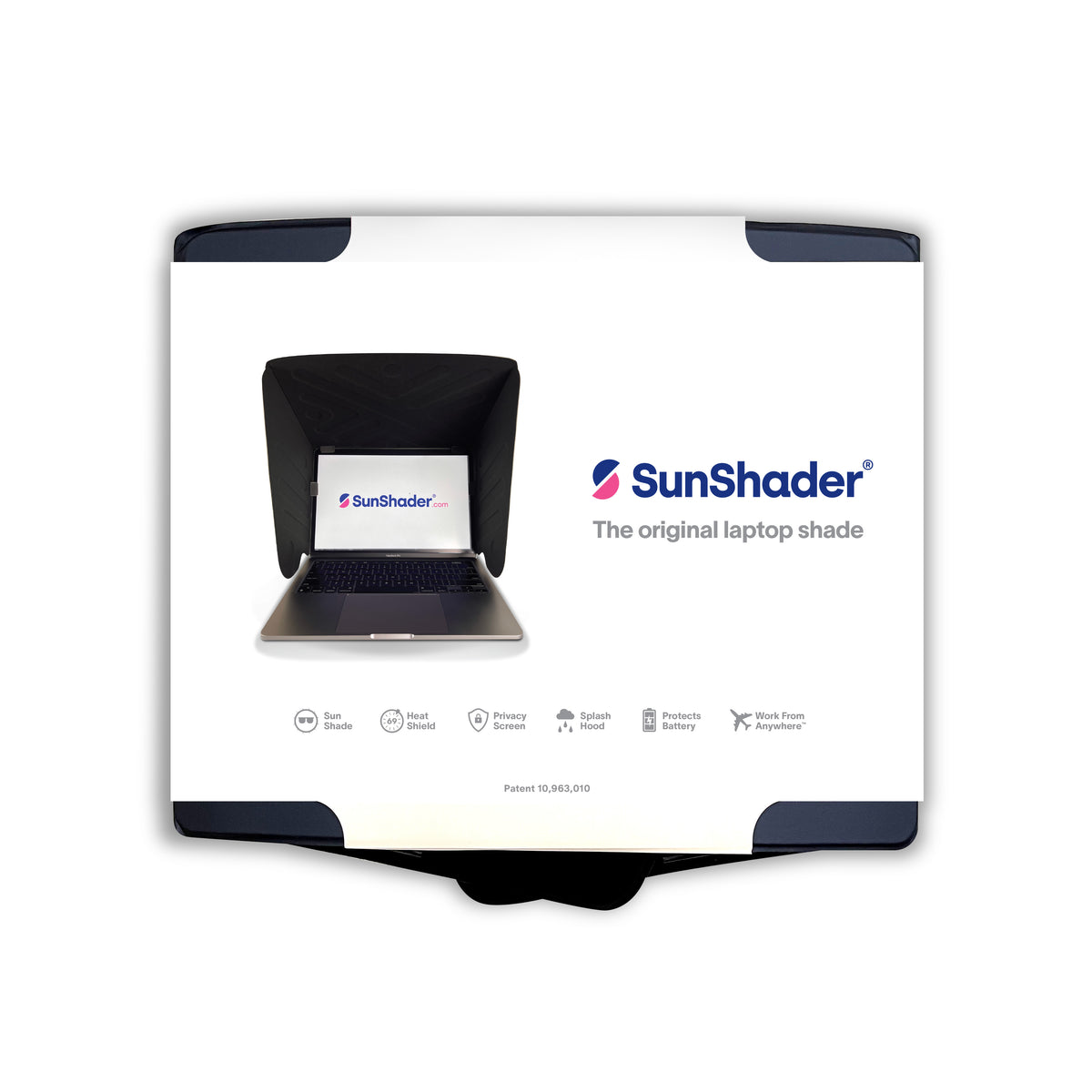 SunShader is the Laptop Sun Shade for Working Outside