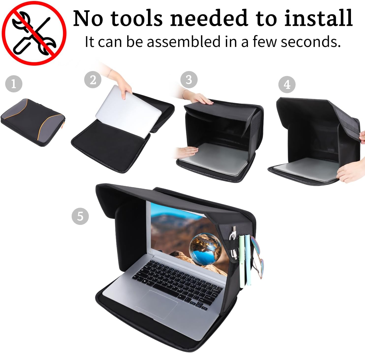 Laptop Case Sun Shade - Max 17"